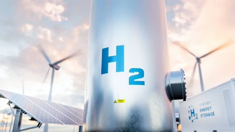 Almacenamiento hidrógeno verde energía solar luz
