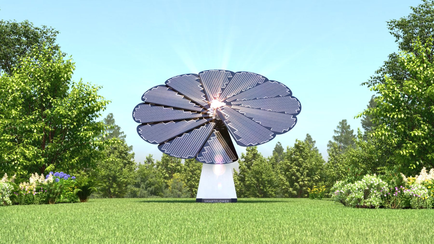 flor fotovoltaica